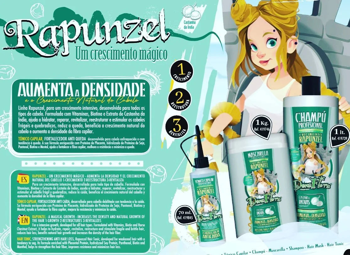 Set Cabello Rapunzel